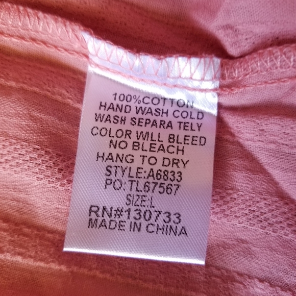 Umgee Women's Large 3/4 Sleeve Button Down Pleated Tunic Dress High Low Pink - Picture 6 of 7